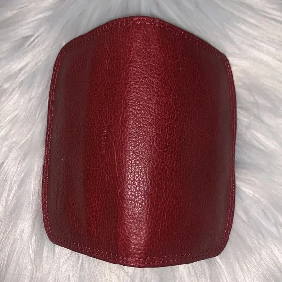 Genuine Leather Kisslock & wallet(burgundy & black ) - Picture 7 of 9